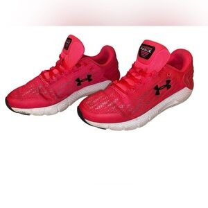UNDER ARMOUR Charged Rogue Youth Athletic Running Shoes in Hot PNK/BLK SZ  6.5Y